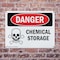 Signmission Chemical Storage Danger Sign, Plastic, 10in W x 7in L, 2PK OS-2PACK-DS-P-710-L-1723 - alternate 7
